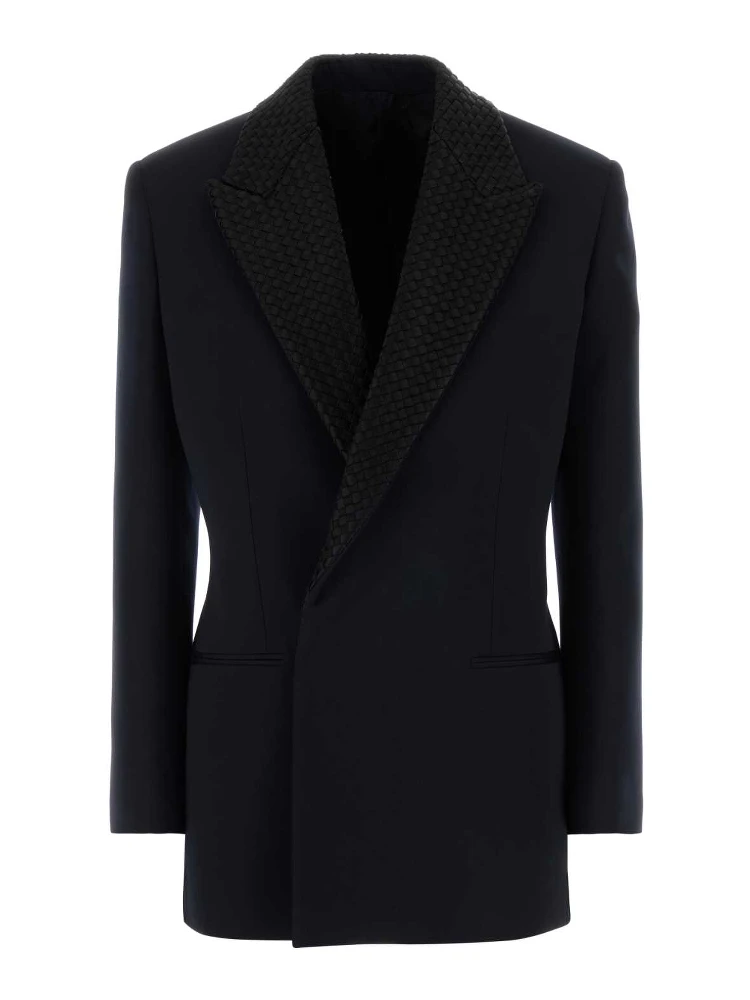 GIACCA NAVY COLLO INTRECCIATO