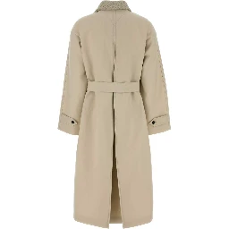 TRENCH COLLETTO INTRECCIO BIANCO