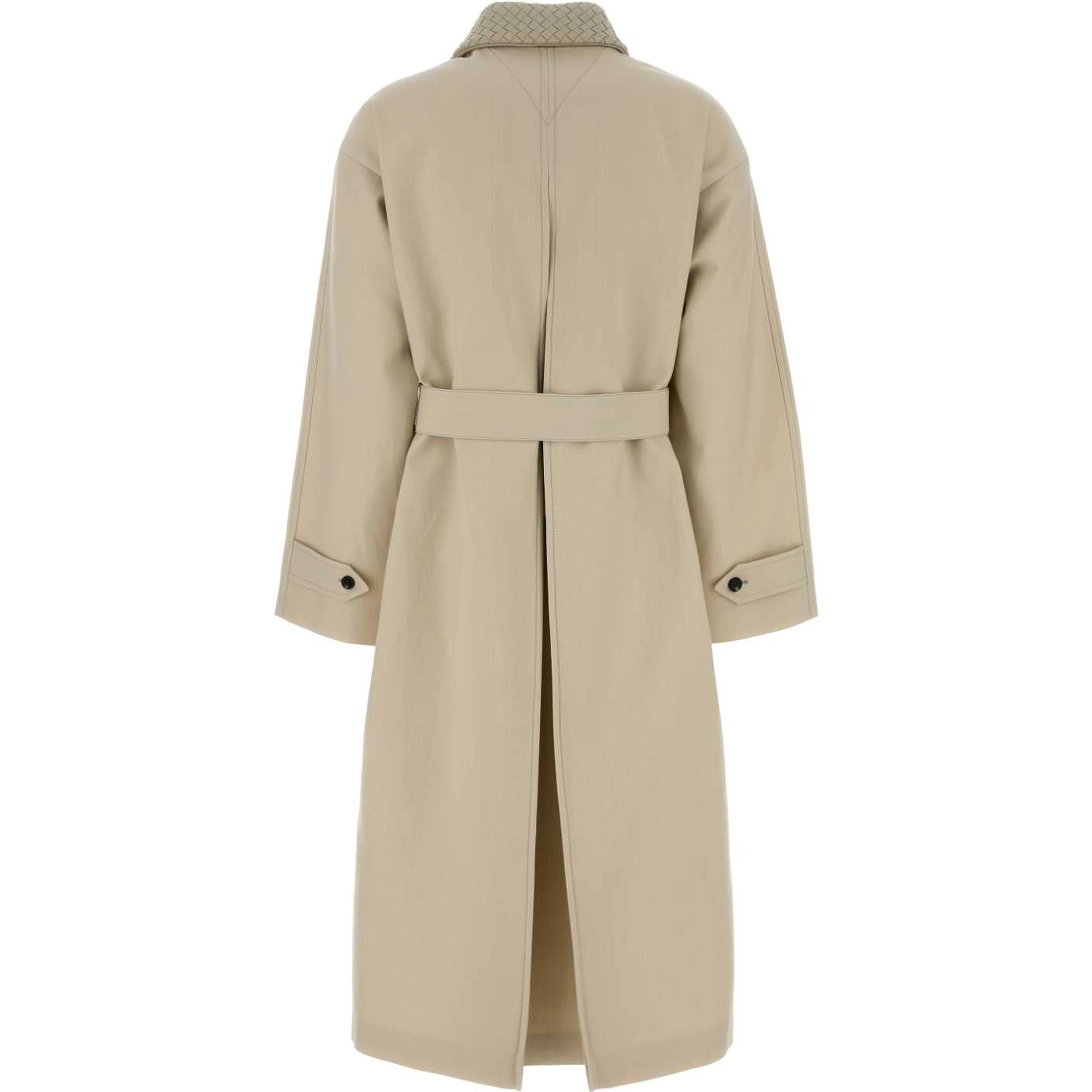 TRENCH COLLETTO INTRECCIO BIANCO
