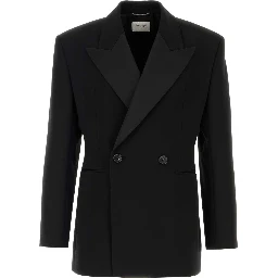 VESTE CROISE'E GRAIN DE POUDRE