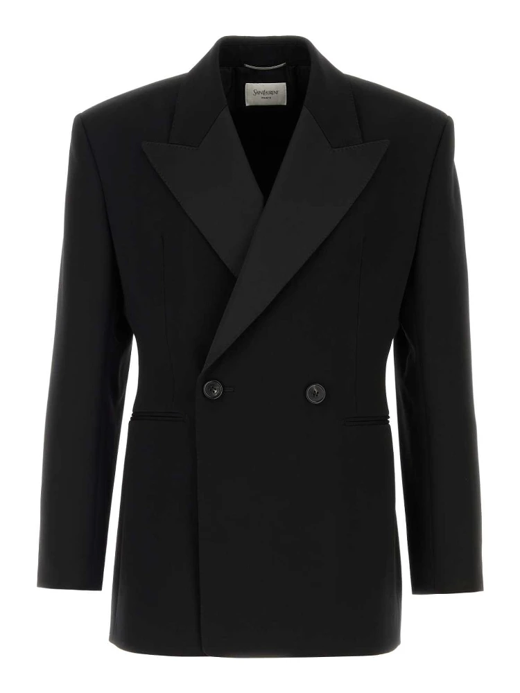 VESTE CROISE'E GRAIN DE POUDRE