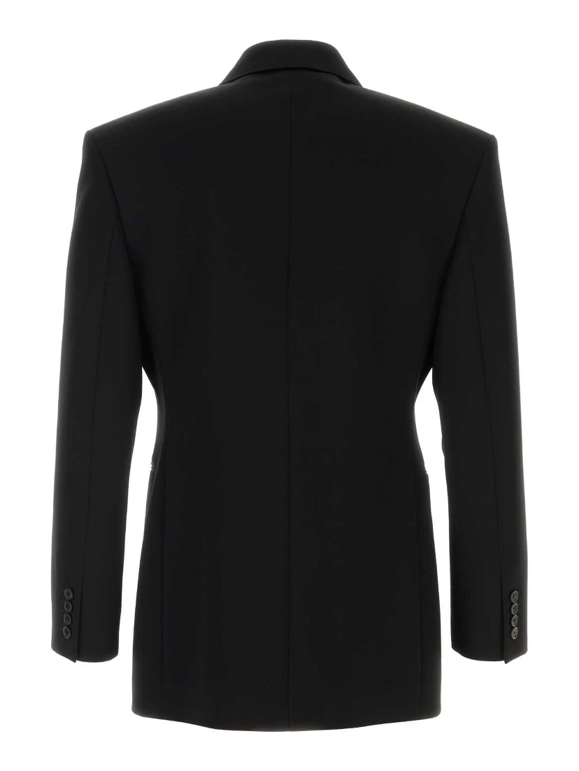 VESTE CROISE'E GRAIN DE POUDRE