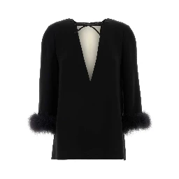 TOP WITH FEATHERS | SOLID
