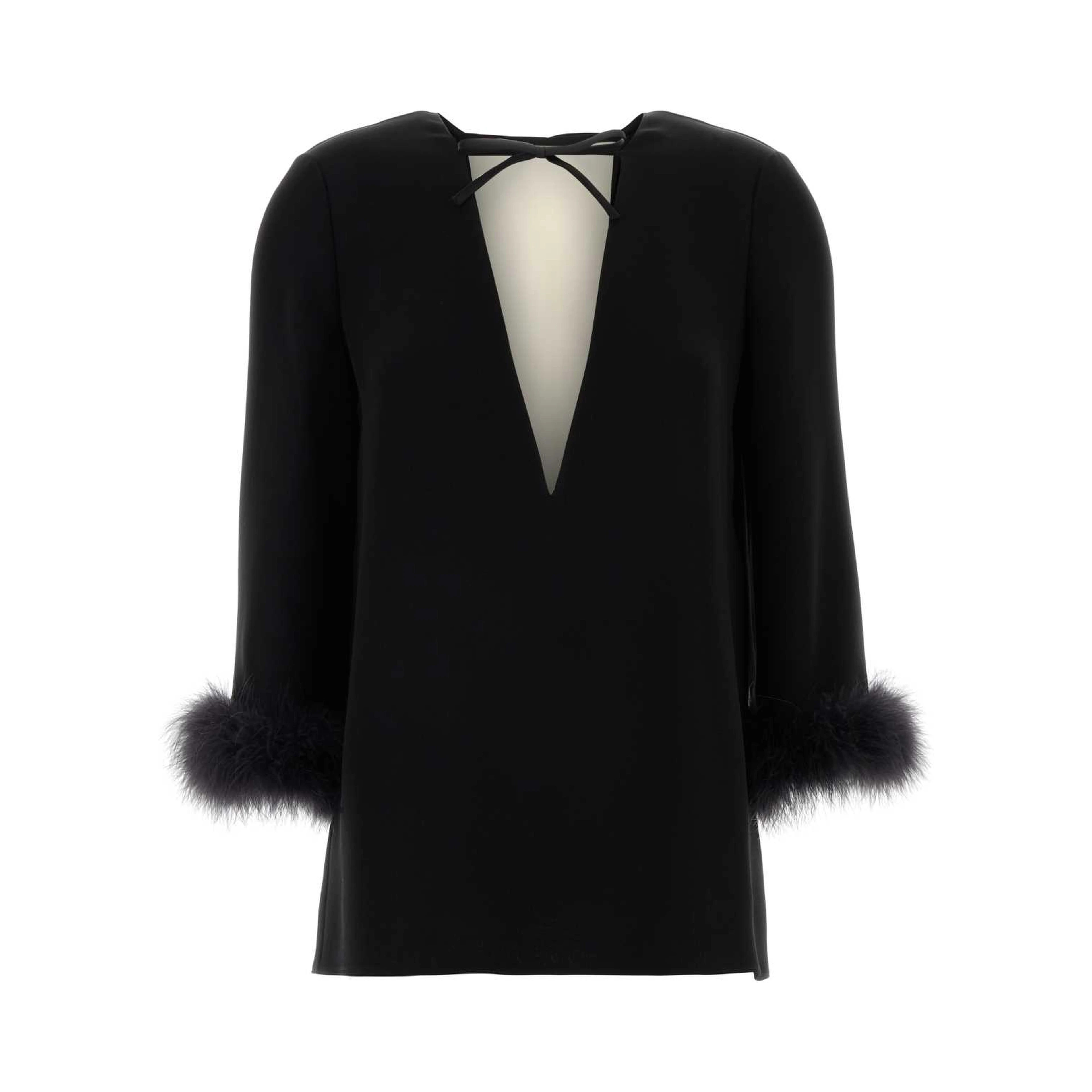 TOP WITH FEATHERS | SOLID