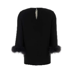 TOP WITH FEATHERS | SOLID