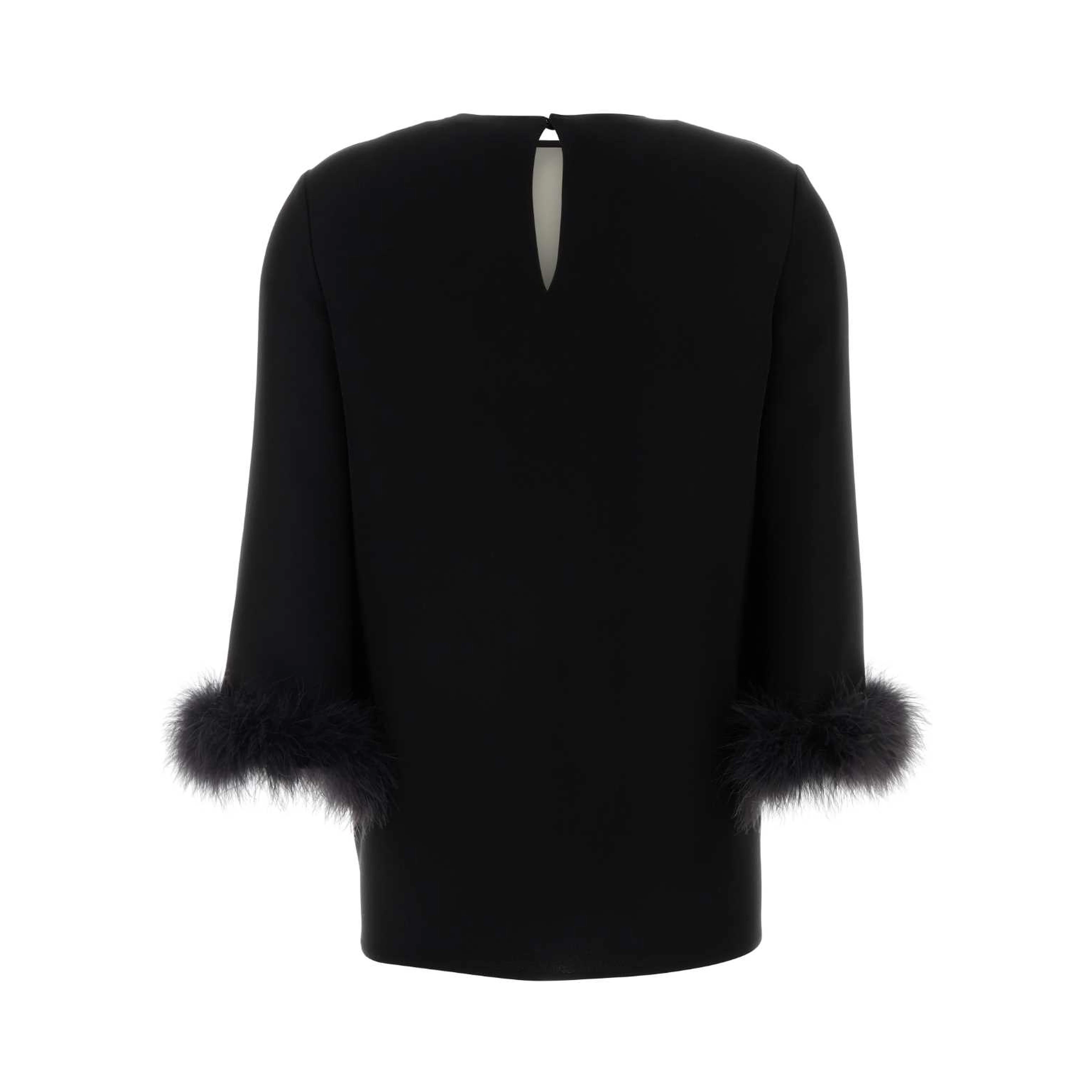 TOP WITH FEATHERS | SOLID
