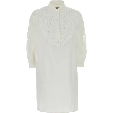 EMBROIDERED MINI DRESS |