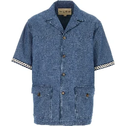 CAMICIA M/CORTE DENIM | D