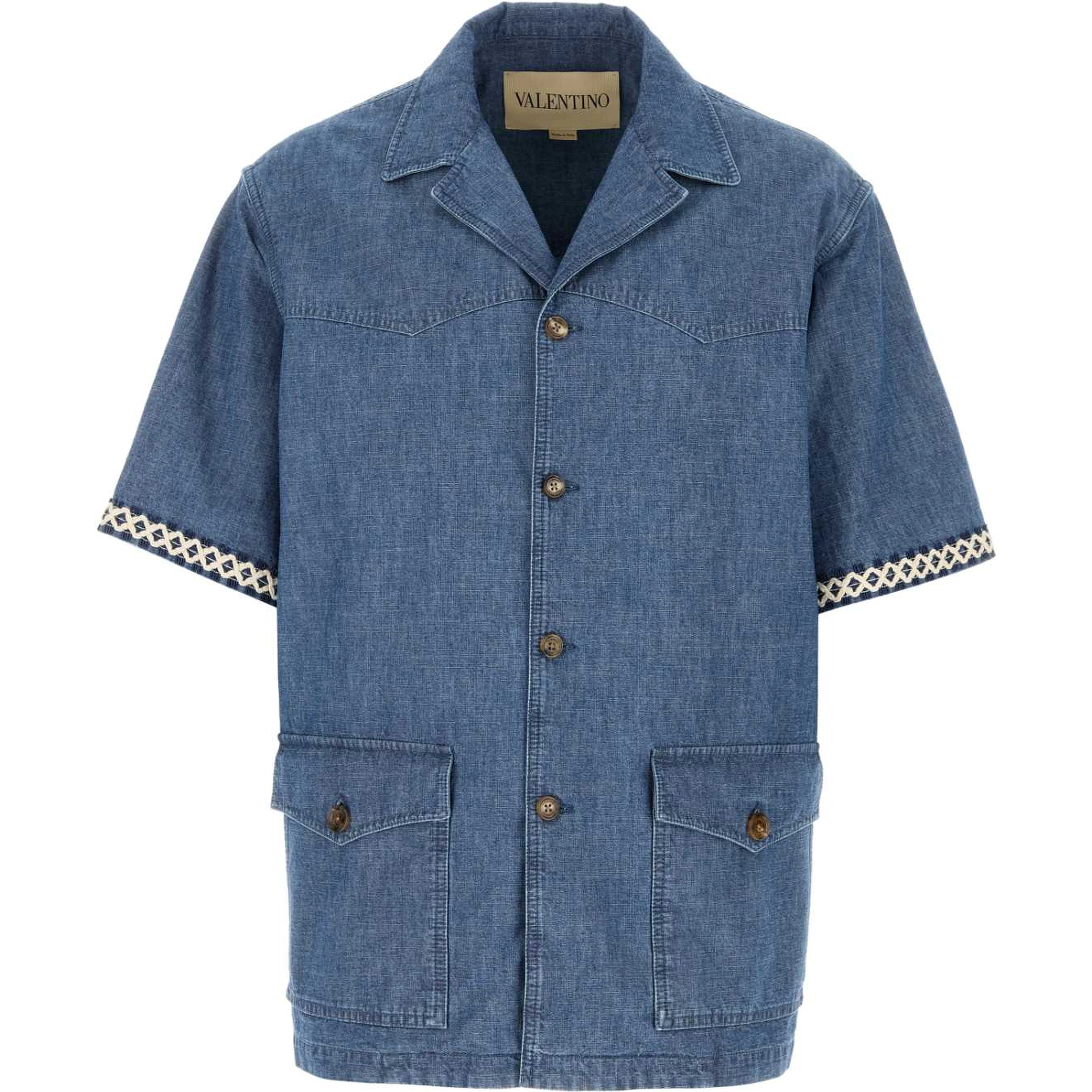 CAMICIA M/CORTE DENIM | D
