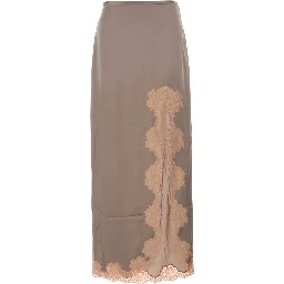SKIRT | LACE | CREPE SATI