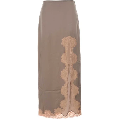 SKIRT | LACE | CREPE SATI