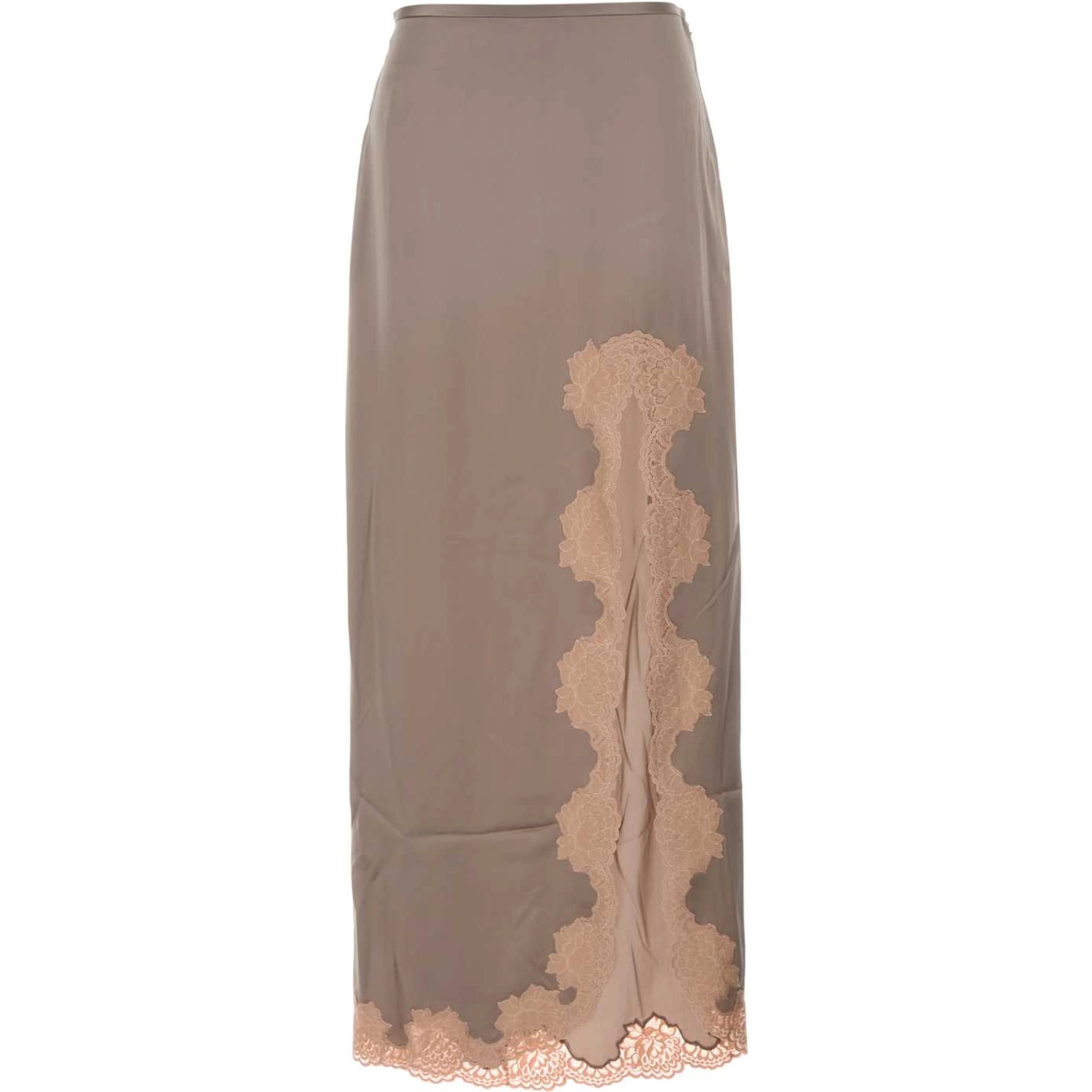 SKIRT | LACE | CREPE SATI