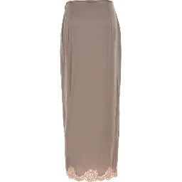 SKIRT | LACE | CREPE SATI