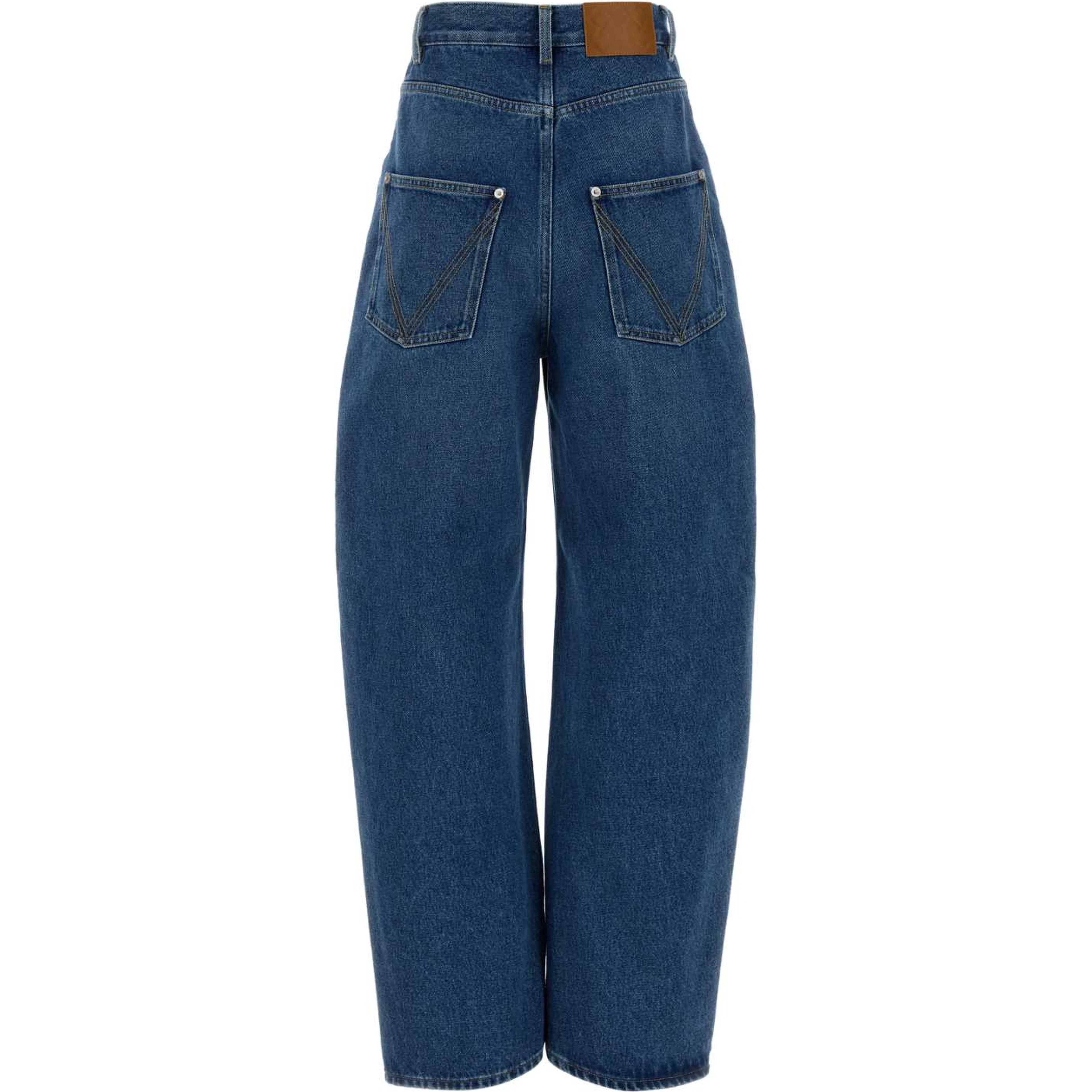 DENIM WIDE LEG CLASSICO BLU CHIARO TAG DIETRO STAM