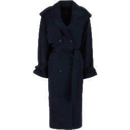RICKIE MAXI TRENCH - NAVY