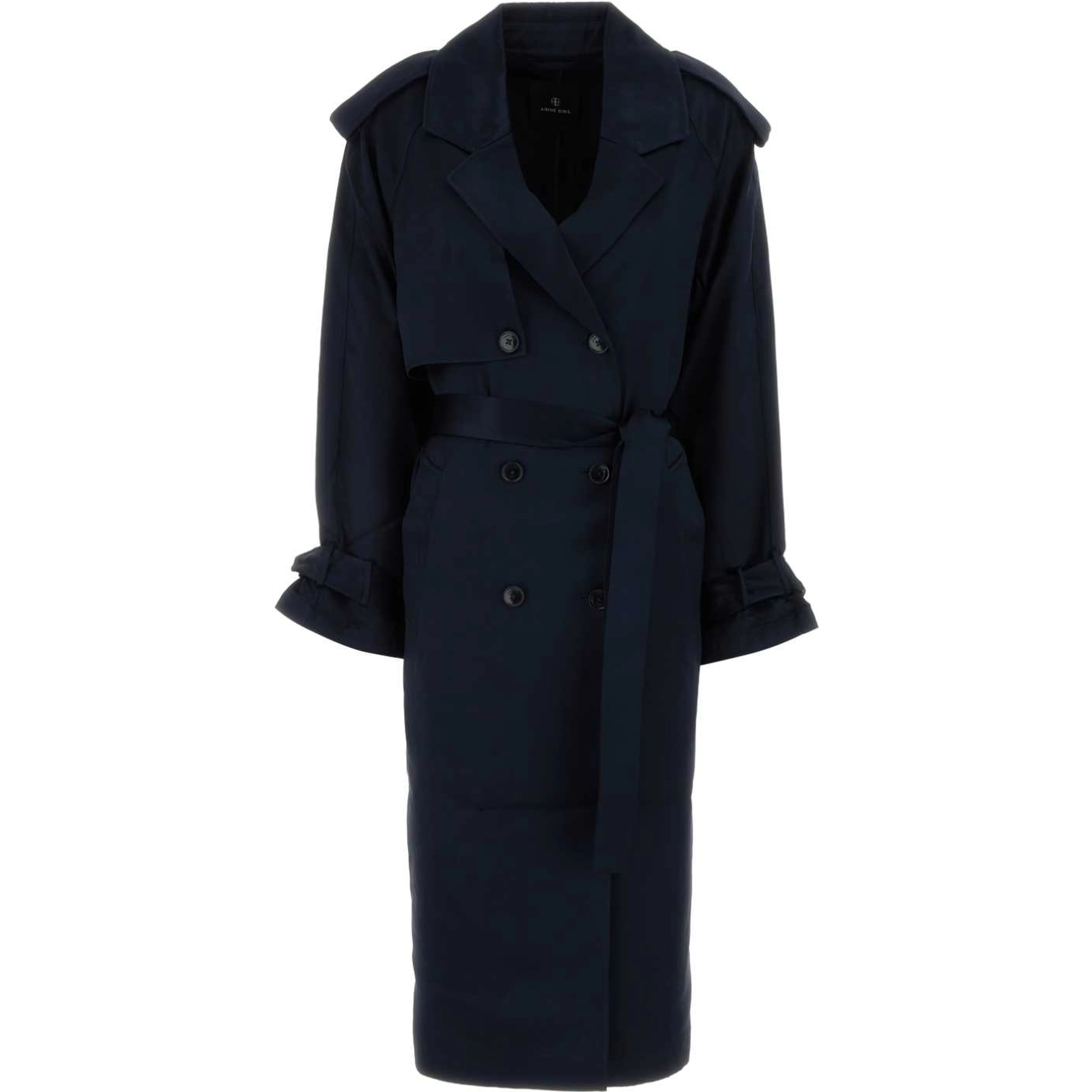 RICKIE MAXI TRENCH - NAVY