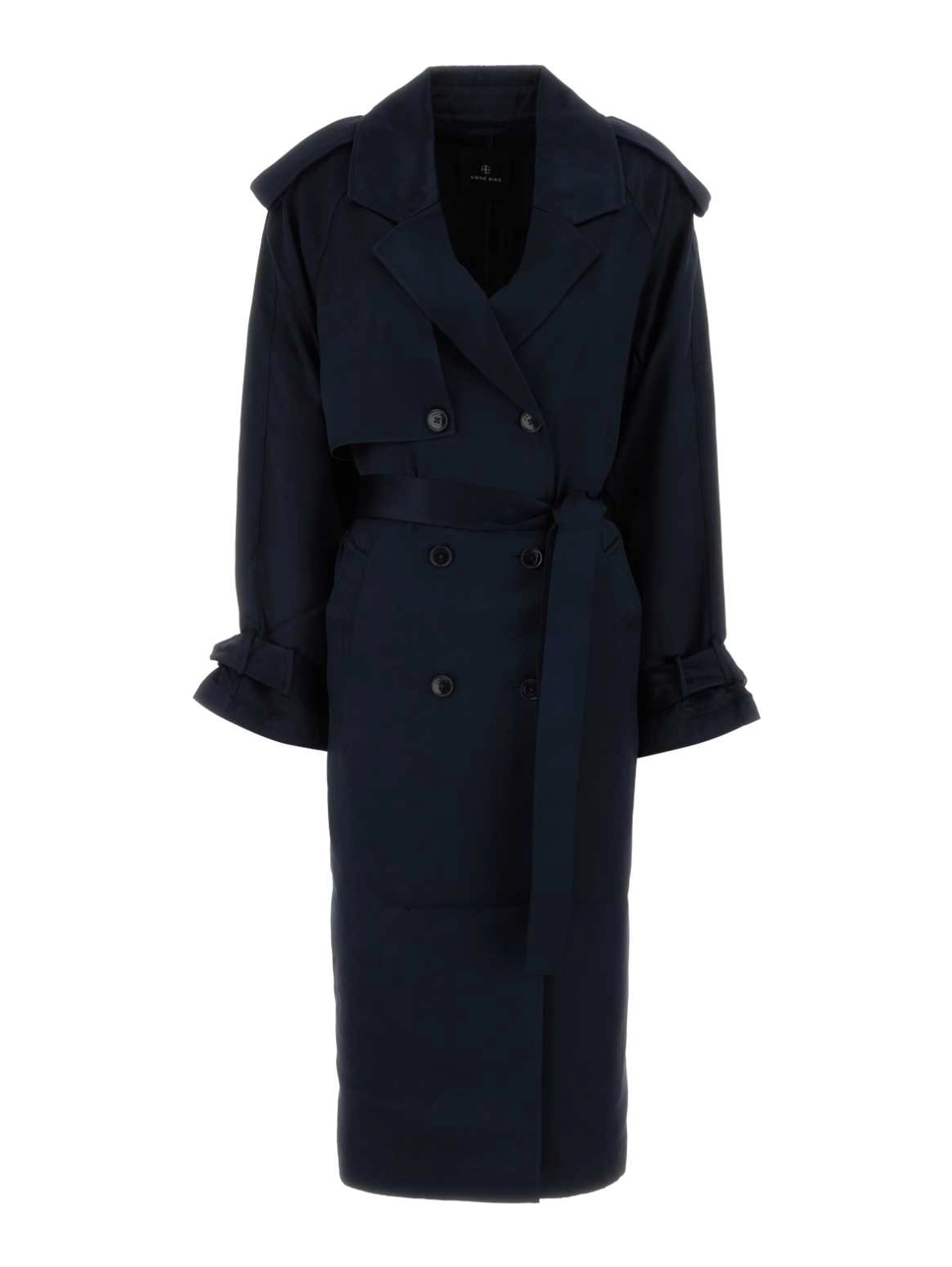 RICKIE MAXI TRENCH - NAVY