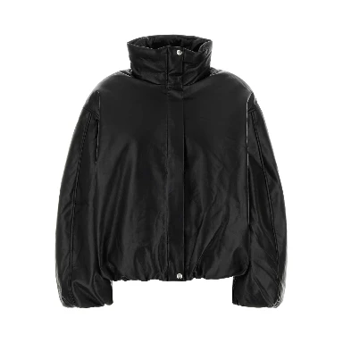 CYRUS JACKET - BLACK RECYCLED LEATHER