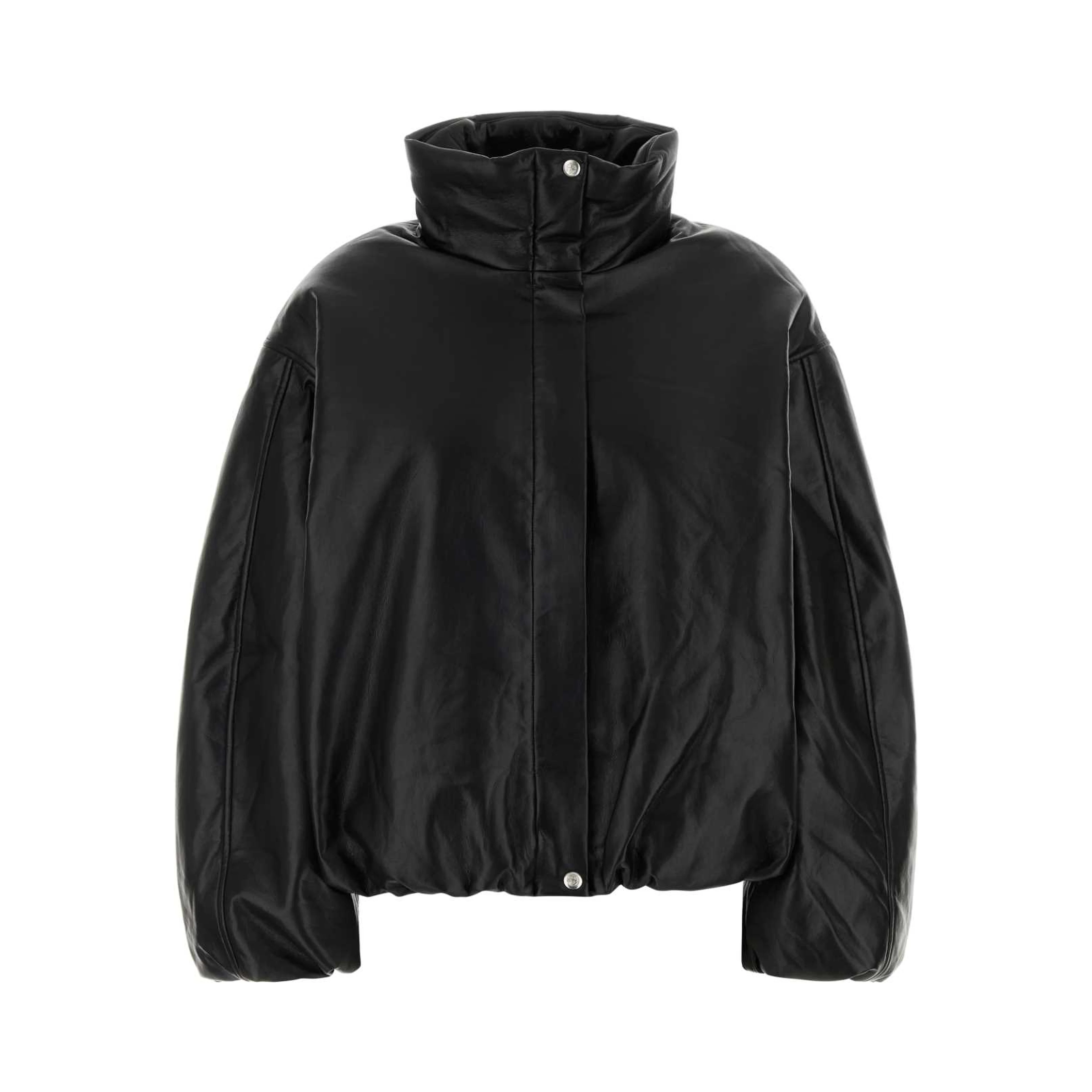 CYRUS JACKET - BLACK RECYCLED LEATHER