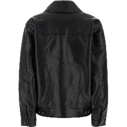 RORY JACKET - BLACK RECYCLED LEATHER