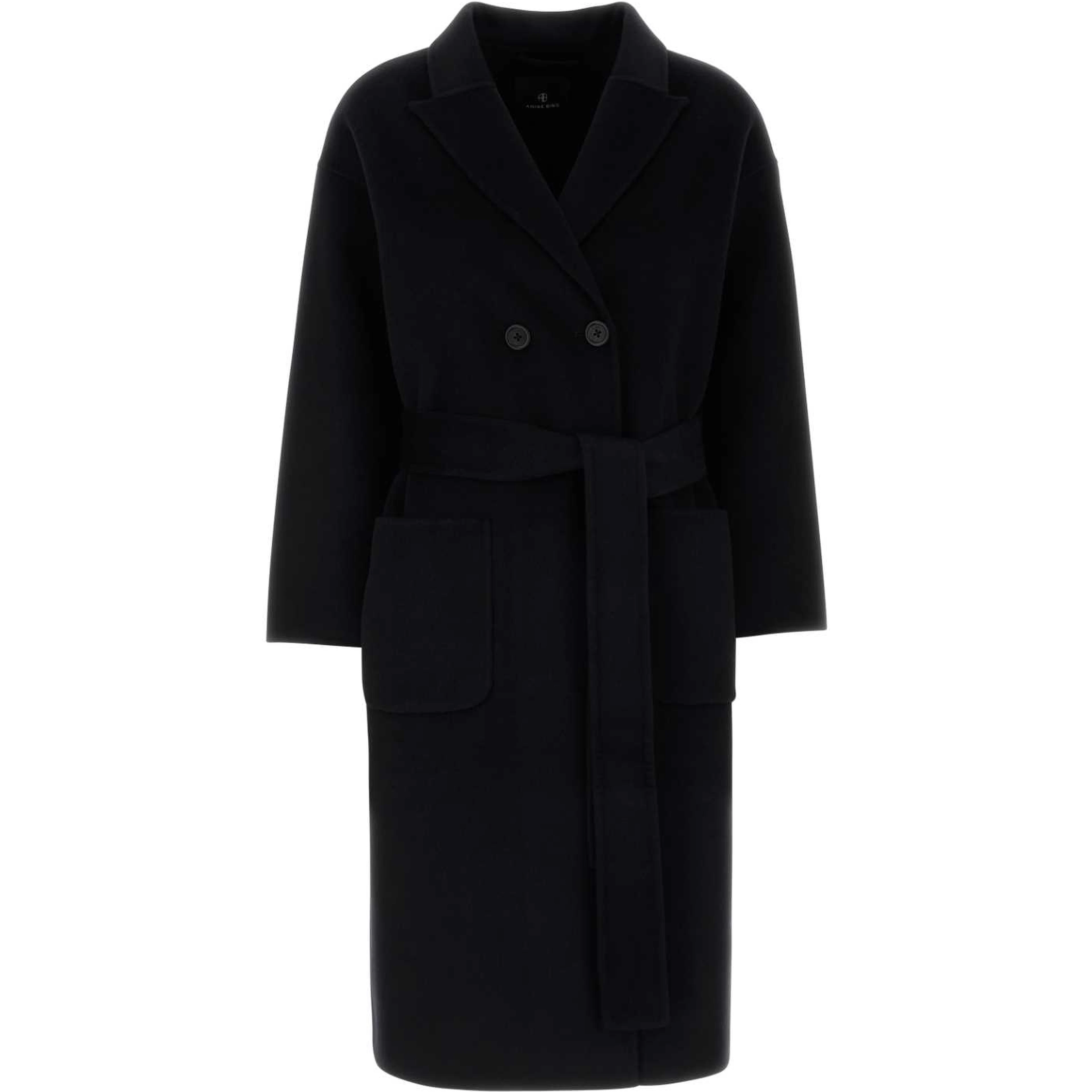DYLAN COAT - BLACK CASHMERE BLEND