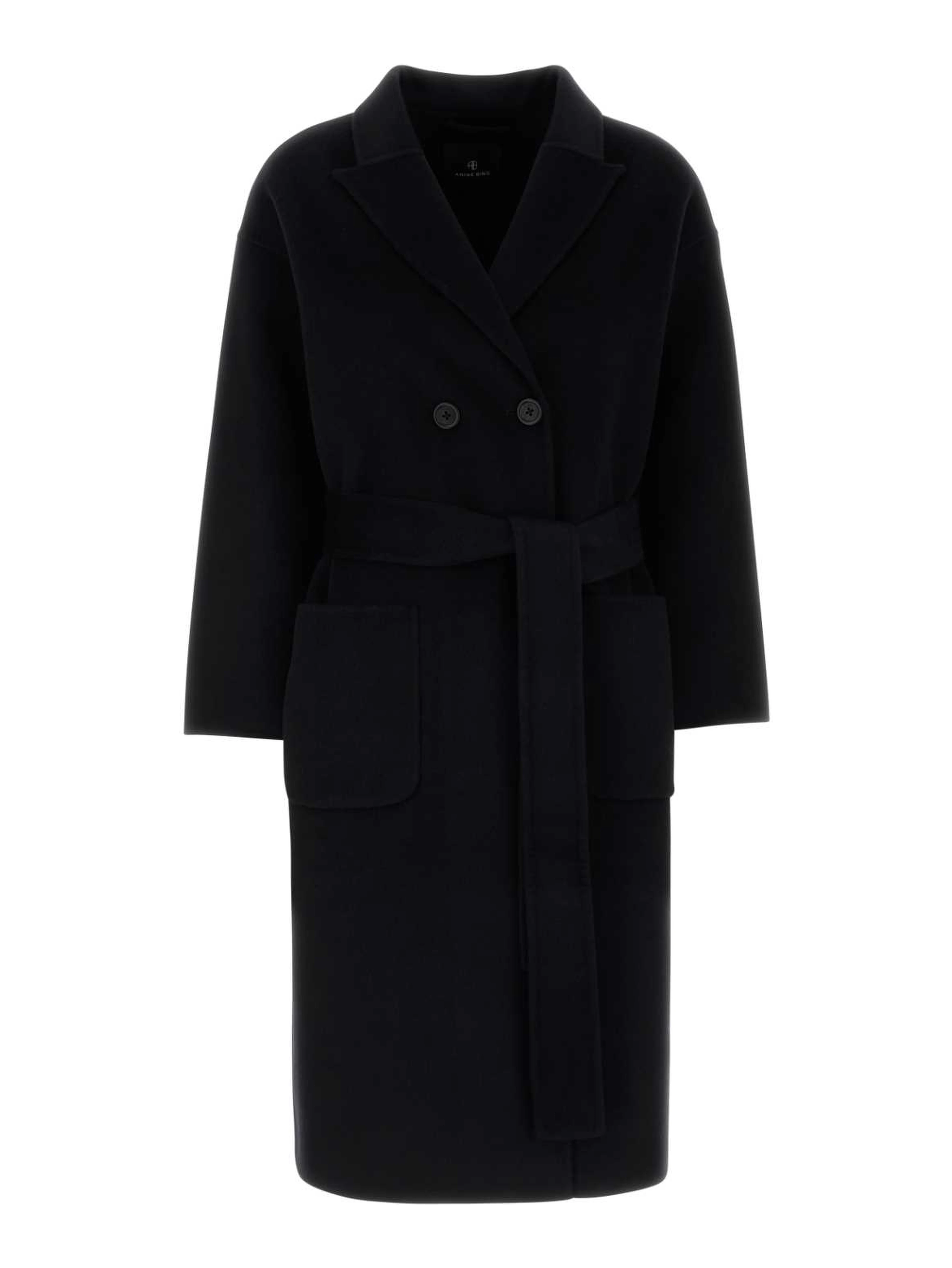 DYLAN COAT - BLACK CASHMERE BLEND