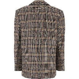 QUINN BLAZER - BEIGE AND NAVY CHECKS
