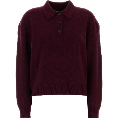 LEE POLO SWEATER - FIG