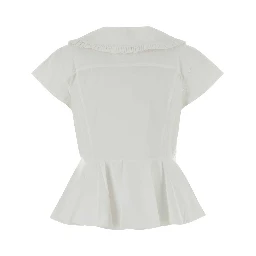 Regenerative Cotton Poplin Collar Blouse