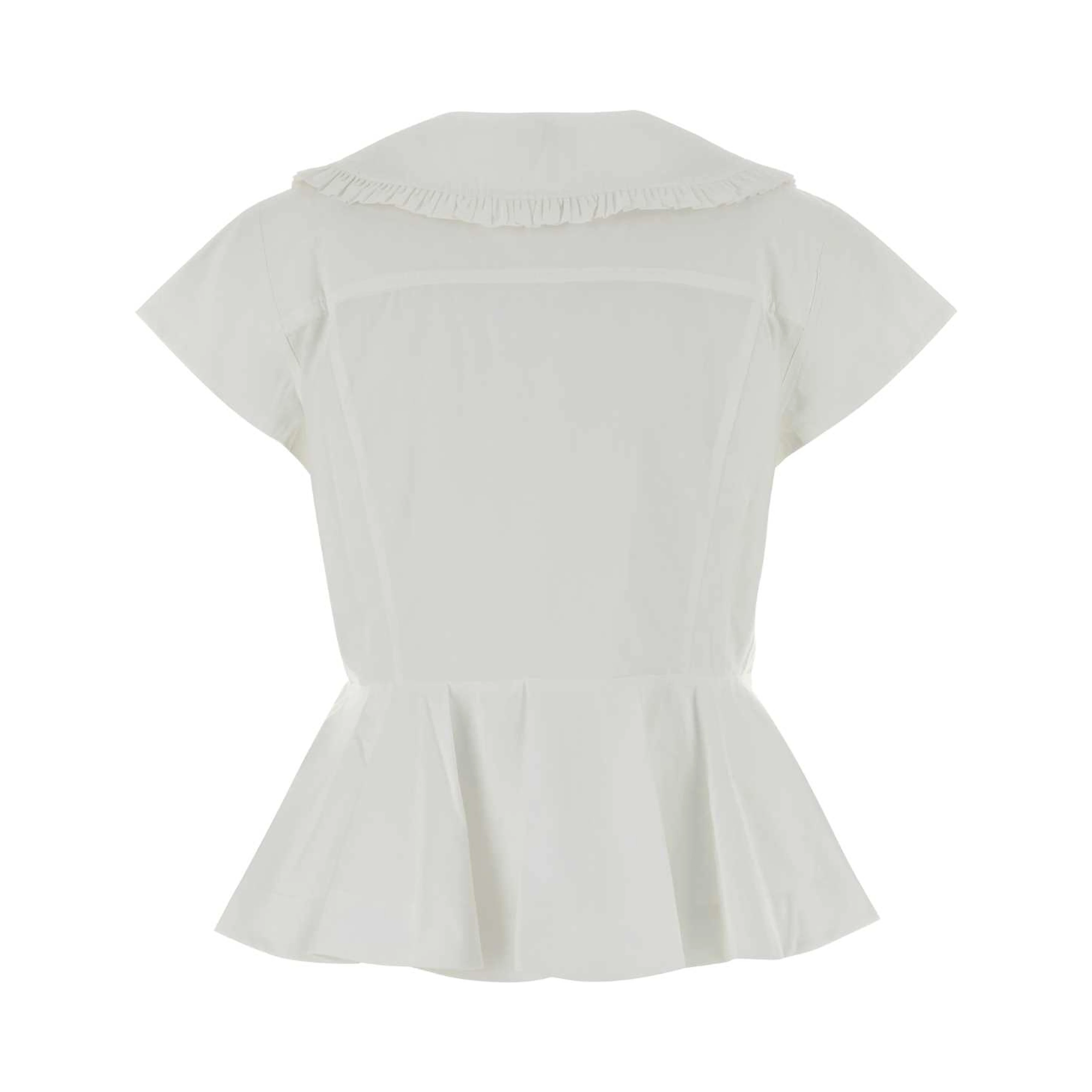 Regenerative Cotton Poplin Collar Blouse