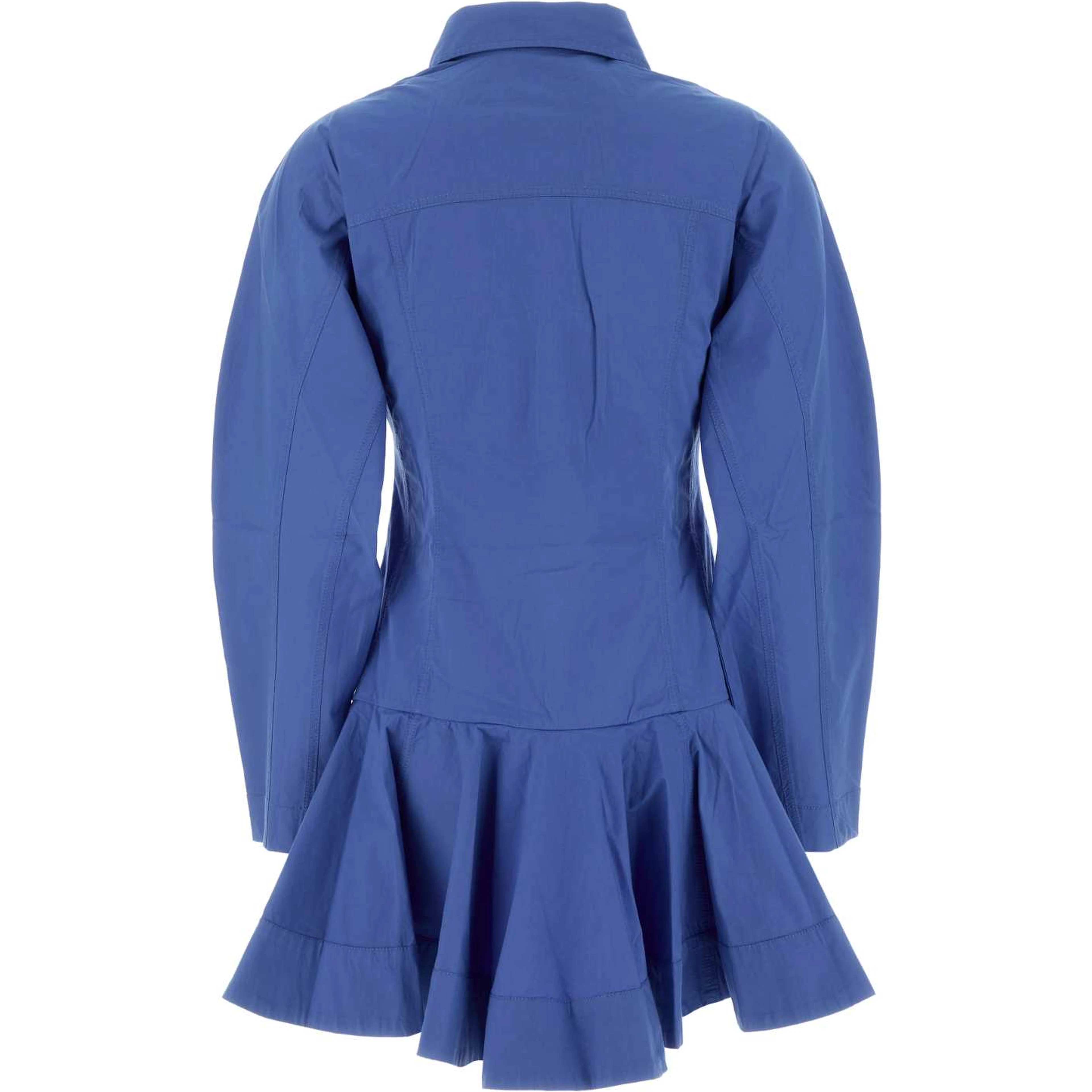 Stretch Cotton Mini Shirt Dress