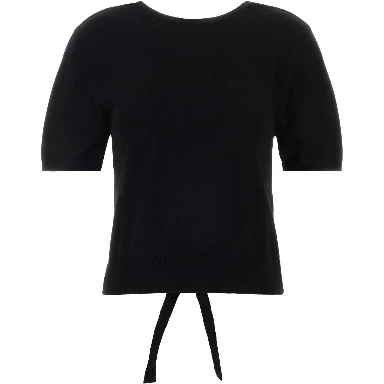 SHEER COTTON BACK TIE TOP