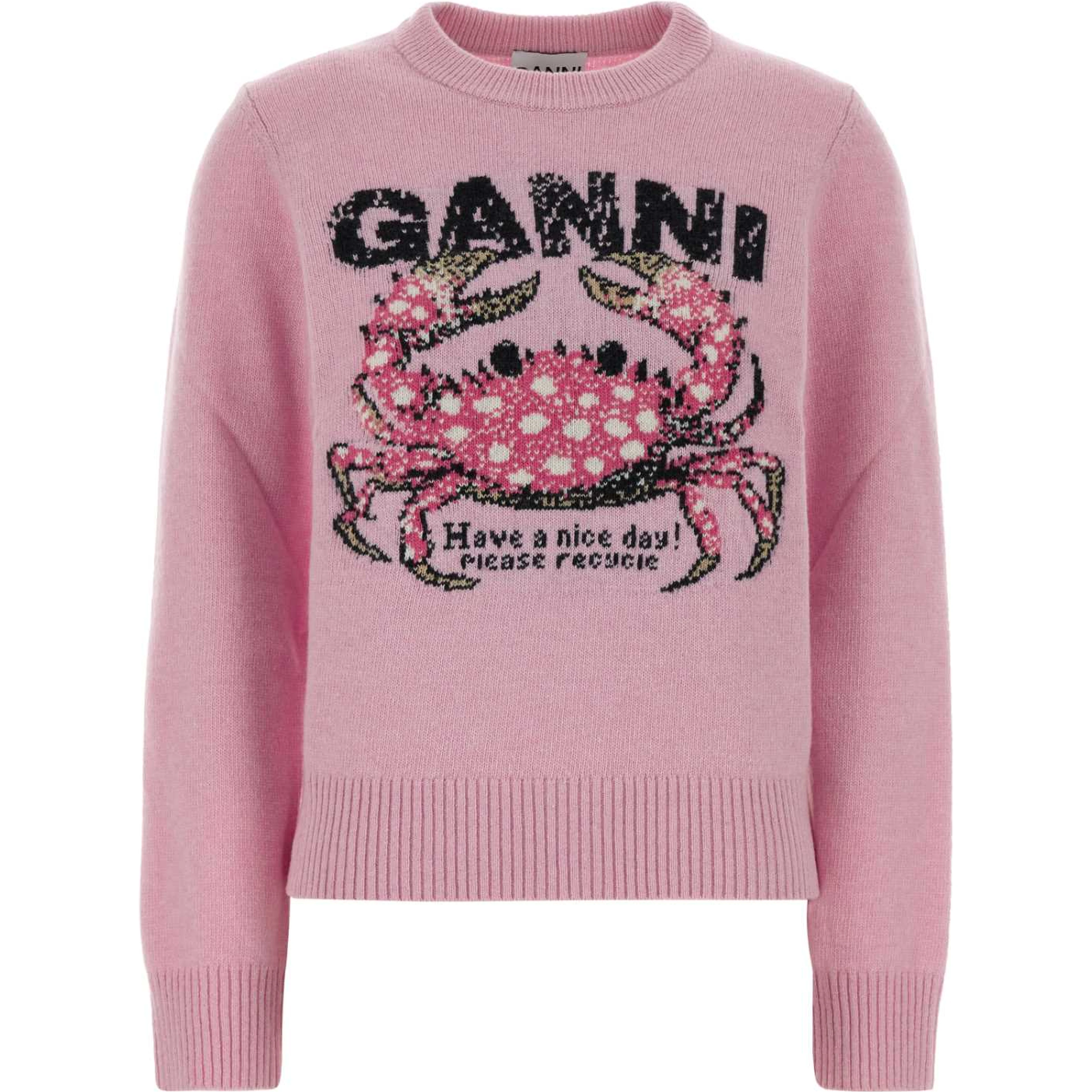 Graphic Wool Sweater Crab