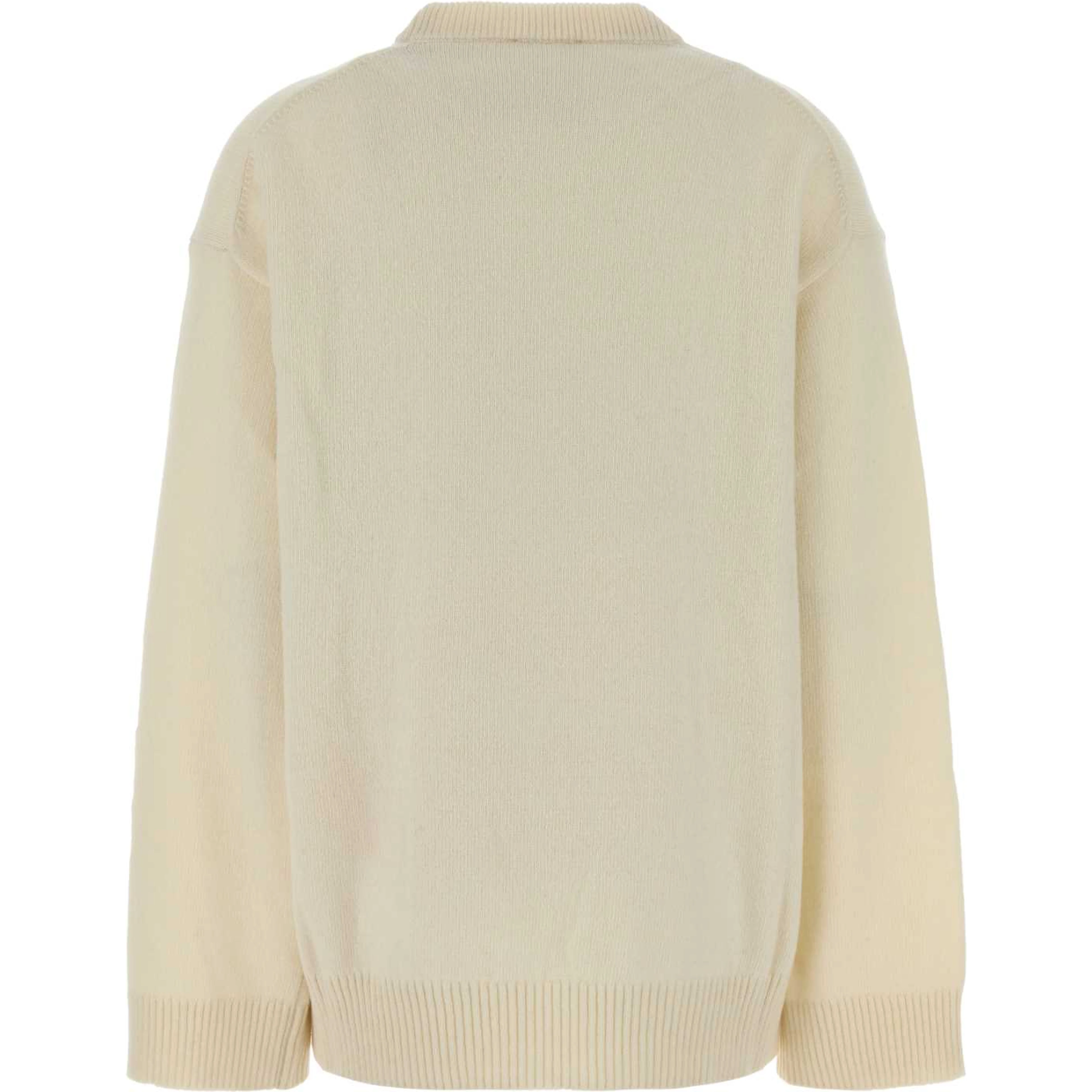 Oversized Graphic Wool Mix Sweater