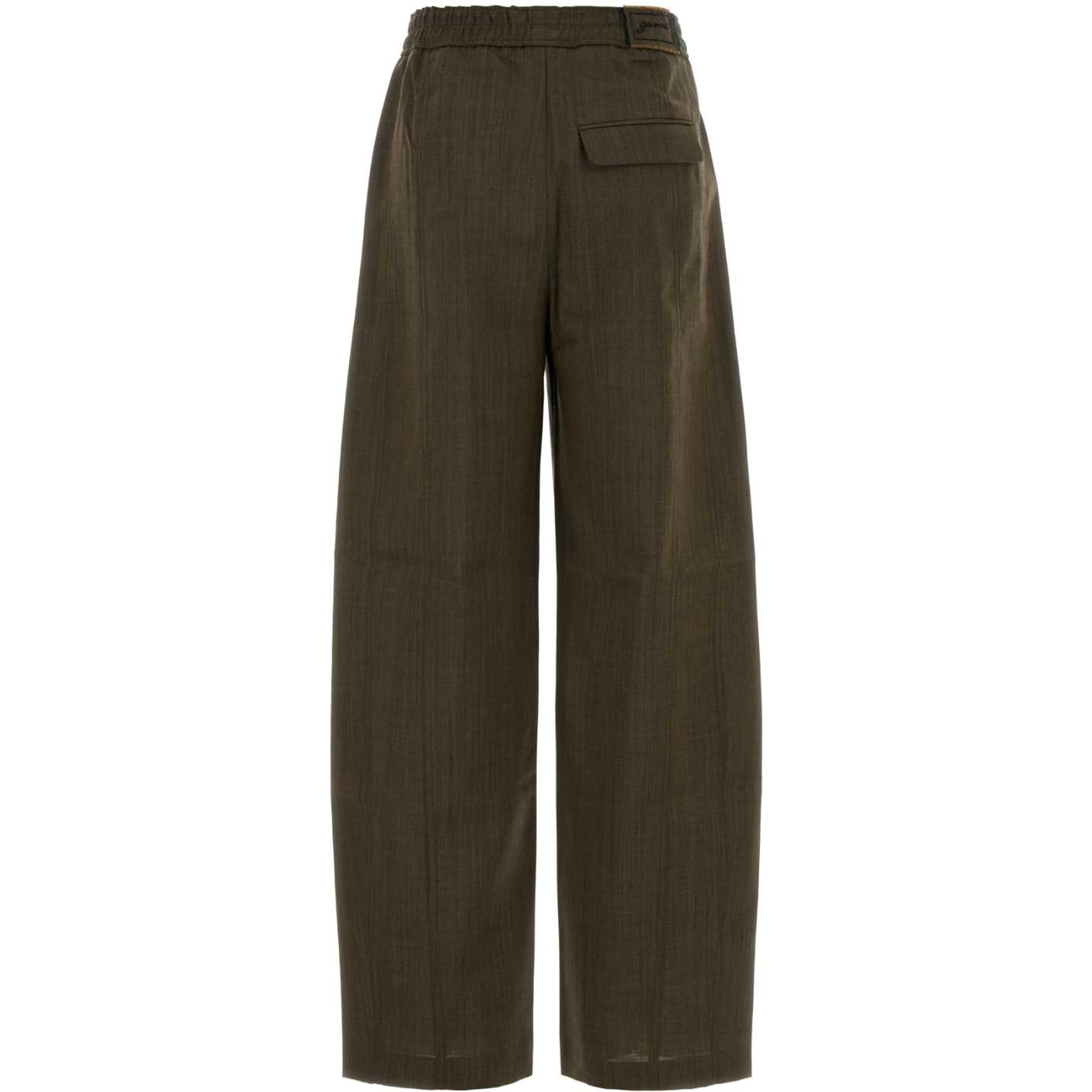 LIGHT WOOL MELANGE CARGO PANTS
