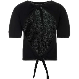 SHEER COTTON BACK TIE TOP