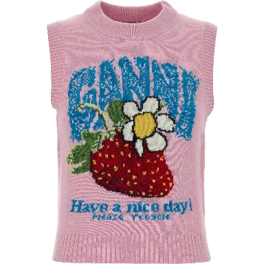 Graphic Wool Vest