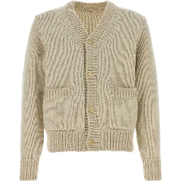 WOOL CASHMERE FELTED KNIT CARDIGAN