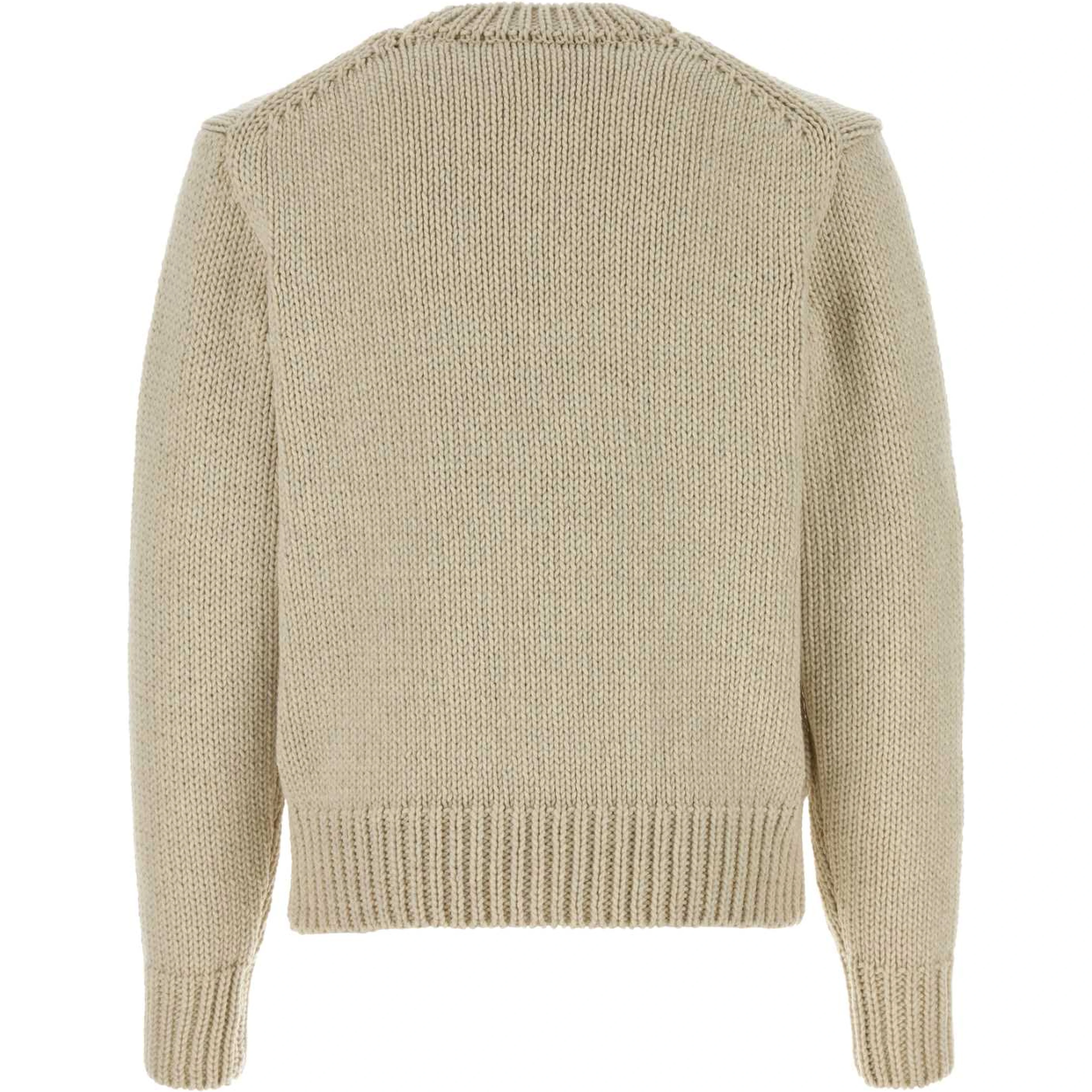 WOOL CASHMERE FELTED KNIT CARDIGAN