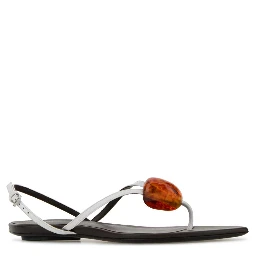 INVISIBLE FLAT JEWEL SANDALS