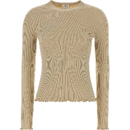 LS TOP SILK RIB KNIT