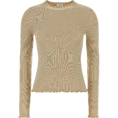 LS TOP SILK RIB KNIT