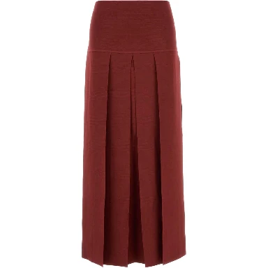 MIDI SKIRT TEXTURED PLEATS