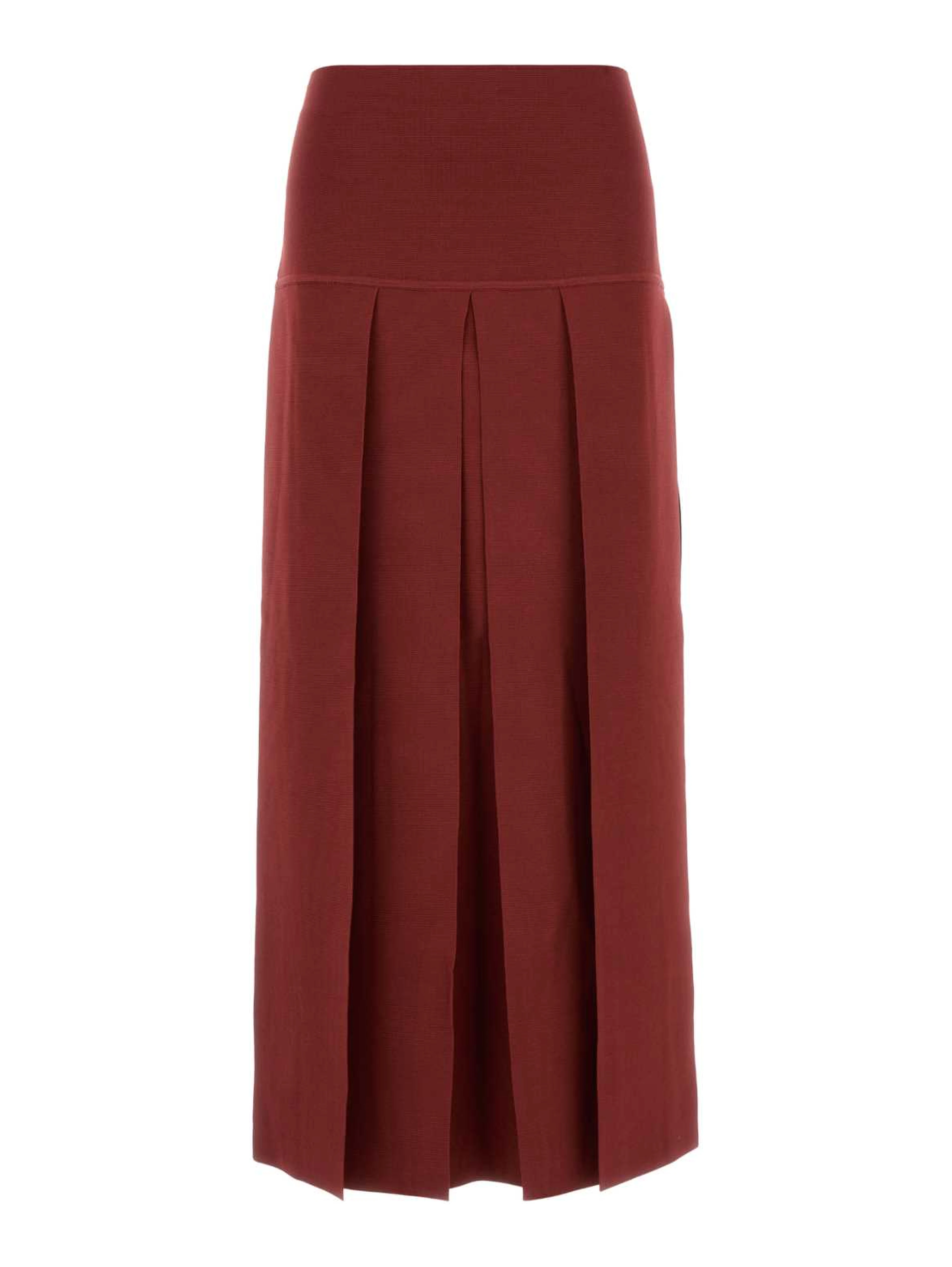 MIDI SKIRT TEXTURED PLEATS