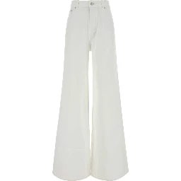 PALAZZO SHORTS LIGHT WHITE DENIM