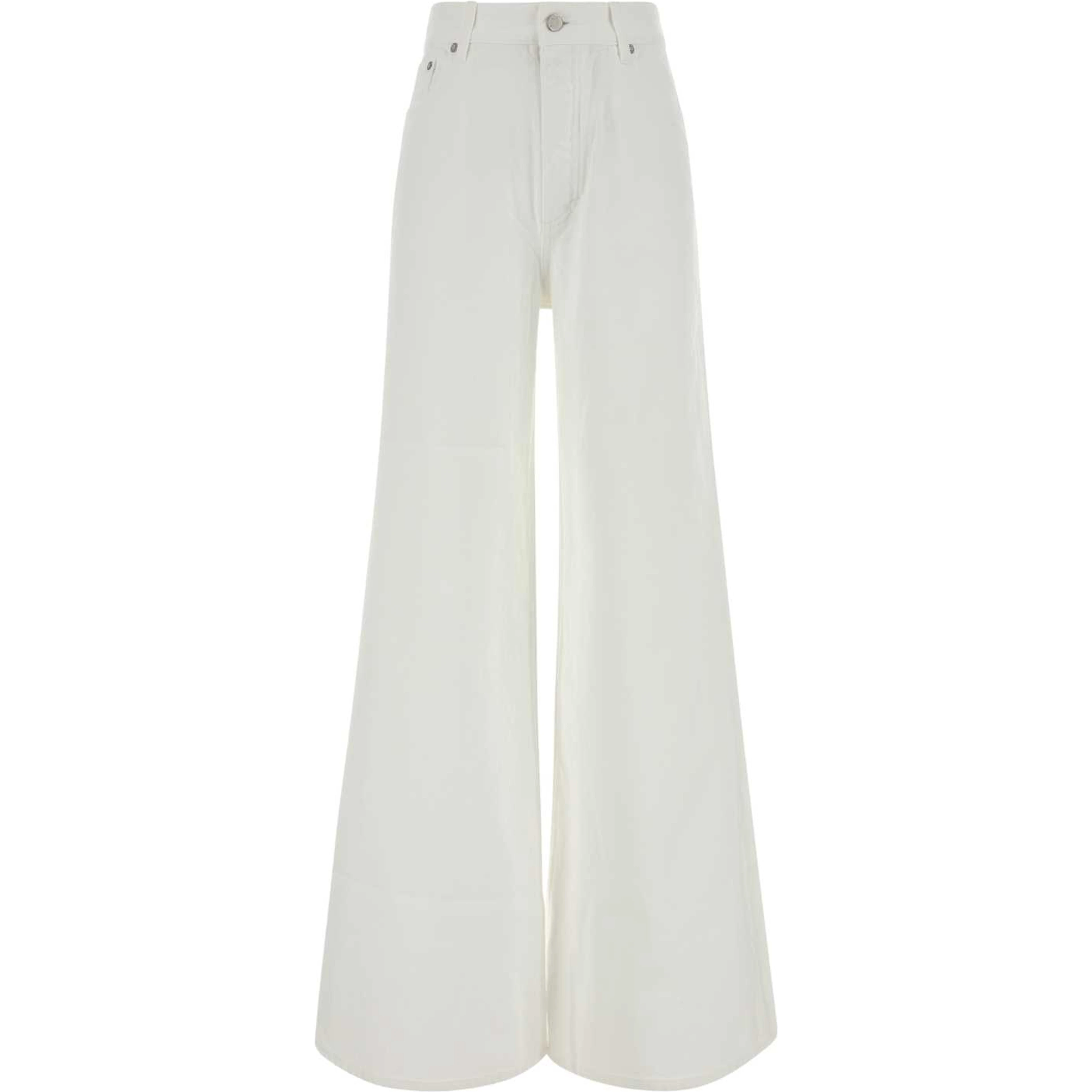 PALAZZO SHORTS LIGHT WHITE DENIM