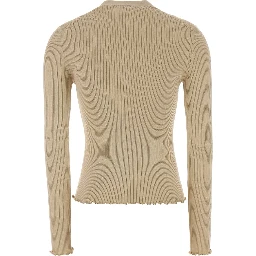 LS TOP SILK RIB KNIT