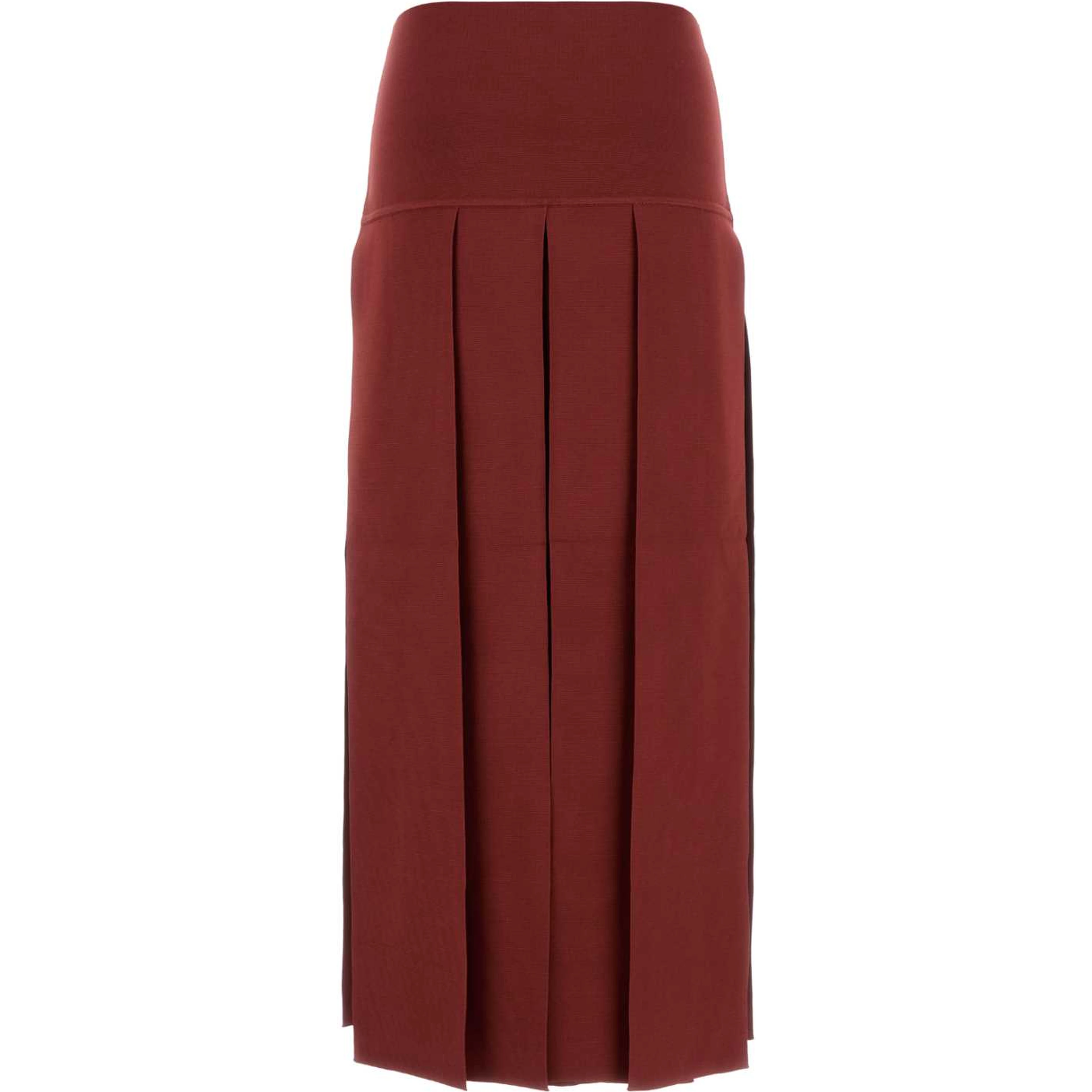 MIDI SKIRT TEXTURED PLEATS