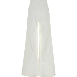 PALAZZO SHORTS LIGHT WHITE DENIM