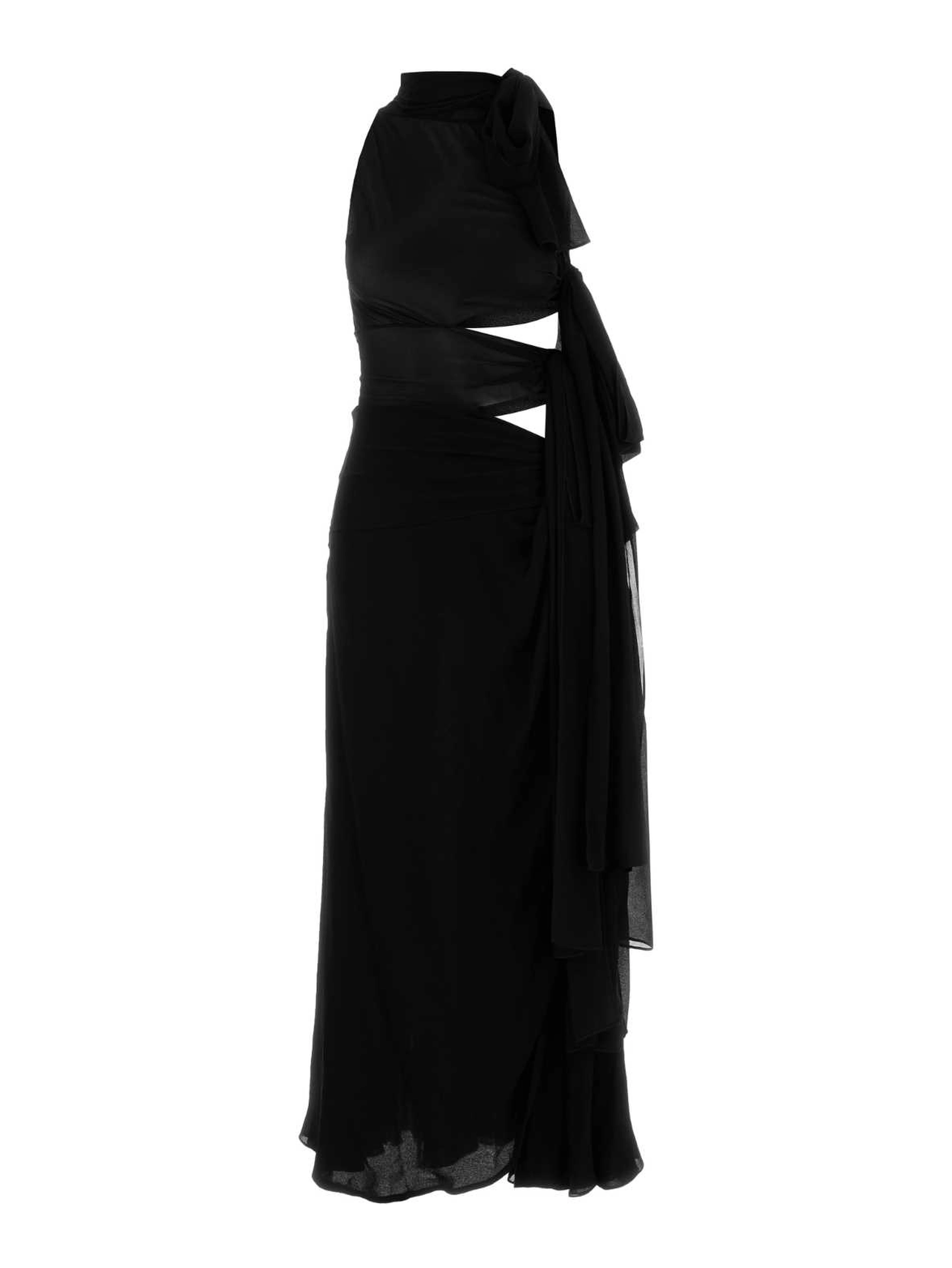 BOW ASYM DRESS
